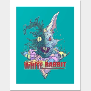 WEIRDO - Follow The White Rabbit - Nightmare - Turquoise Posters and Art